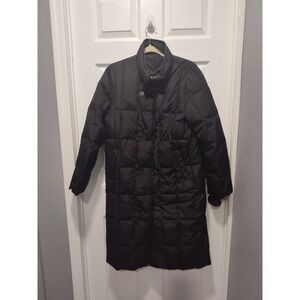 NuAge Long Down Coat Jacket Duvet Puffer Parka Quilted‎ Feather Women's Small